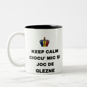 TASSE 2 COULEURS GARDEZ CALME CIOCU' MIC ET JEU DE CHEVILLE