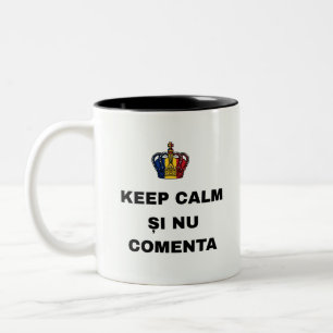TASSE 2 COULEURS GARDEZ CALME ET NE COMMENTEZ PAS