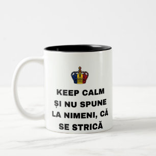 TASSE 2 COULEURS GARDEZ CALME ET NE DITES À PERSONNE QUE ÇA VA SE D