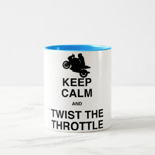 Tasse 2 Couleurs Gardez le calme et tordez la commande de puissance