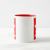 Tasse 2 Couleurs Gardez le lévrier calme de baiser (Centre)