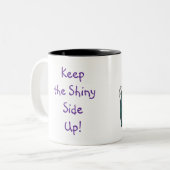 Tasse 2 Couleurs Gardez le SideUp brillant ! (Devant gauche)