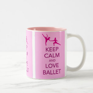 Tasse 2 Couleurs Gardez votre calme et aimez le cadeau d'impression