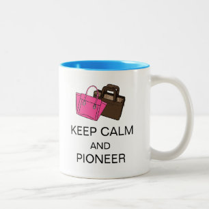 Tasse 2 Couleurs GARDEZ VOTRE CALME ET PIONNIER MUGE CAFE Deux-Tons