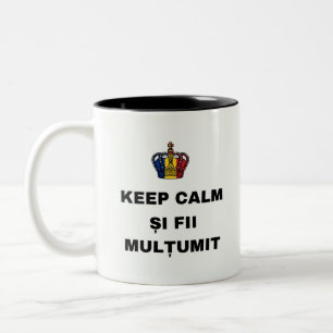 TASSE 2 COULEURS GARDEZ VOTRE CALME ET SOYEZ RECONNAISSANT