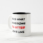 Tasse 2 Couleurs gardien de chien, super (Devant gauche)