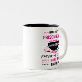 Tasse 2 Couleurs Gardien De Prison Merveilleux Sassy (Devant droit)
