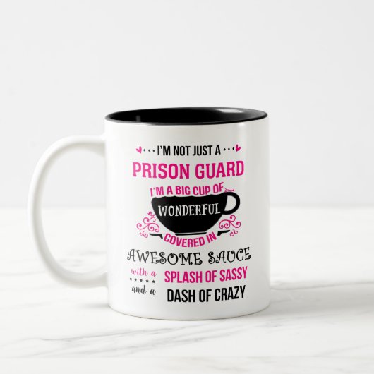 Tasse 2 Couleurs Gardien De Prison Merveilleux Sassy (Gauche)