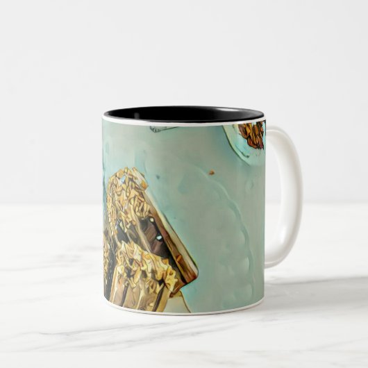Tasse 2 Couleurs Gâteau à la crème glacée (Devant droit)