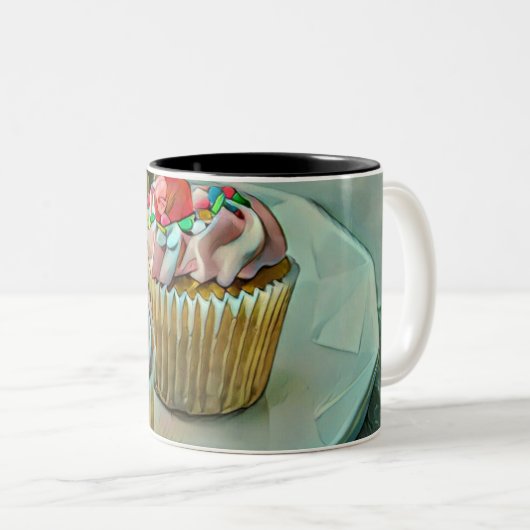 Tasse 2 Couleurs Gâteau à la crème glacée (Devant droit)