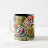 Tasse 2 Couleurs Gâteau à la crème glacée (Devant gauche)