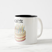 Tasse 2 Couleurs Gâteau d'anniversaire  (Devant droit)
