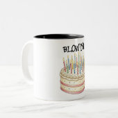 Tasse 2 Couleurs Gâteau d'anniversaire  (Devant gauche)