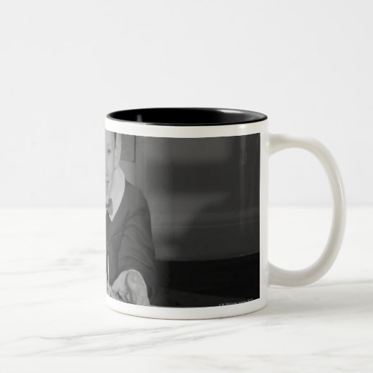 Tasse 2 Couleurs Gâteau d'anniversaire (Droit)