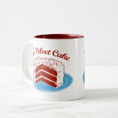 Tasse 2 Couleurs Gâteau de velours rouge (Devant gauche)