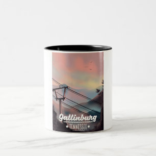 Tasse 2 Couleurs Gatlinburg Grandes Montagnes Smoky Tennessee
