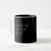 Tasse 2 Couleurs gaussian integral calculation, math and science (Devant gauche)