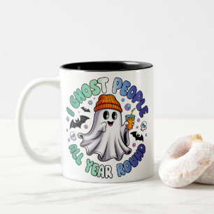 Tasse 2 Couleurs Gay MLM Drôle Halloween – Je hante les gens