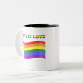 Tasse 2 Couleurs Gay Pride (Devant gauche)