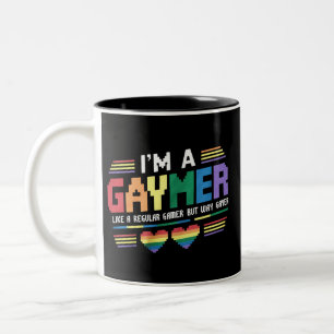 Tasse 2 Couleurs Gaymer Comme Un Joueur Régulier Mais Way Gayer Gam
