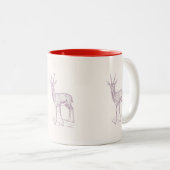 Tasse 2 Couleurs Gazelle Deer (Devant droit)