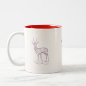 Tasse 2 Couleurs Gazelle Deer (Gauche)