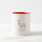 Tasse 2 Couleurs Gazelle Deer (Centre)
