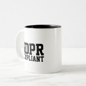 Tasse 2 Couleurs GDPR conforme (Devant gauche)
