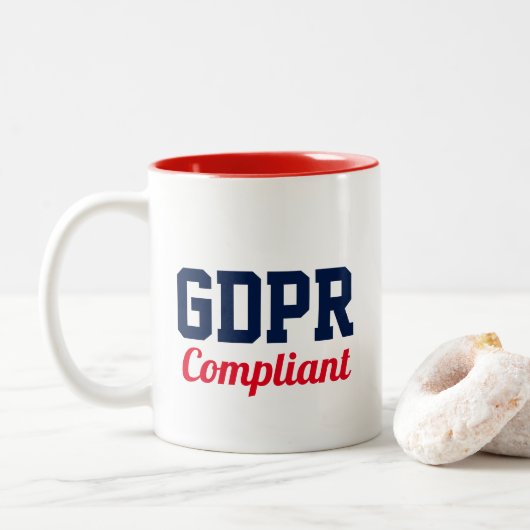 Tasse 2 Couleurs GDPR conforme (Avec donut)
