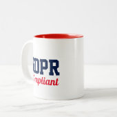 Tasse 2 Couleurs GDPR conforme (Devant gauche)