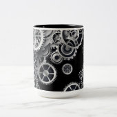 Tasse 2 Couleurs Gears en argent vapeur (Centre)