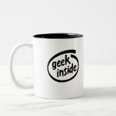 TASSE 2 COULEURS GEEK À L'INTÉRIEUR (Gauche)