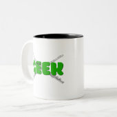 Tasse 2 Couleurs Geek de bande - Flûte (Devant gauche)