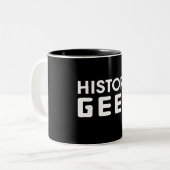 Tasse 2 Couleurs Geek d'histoire (Devant gauche)
