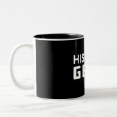 Tasse 2 Couleurs Geek d'histoire (Gauche)