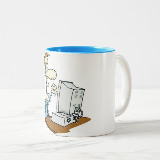 TASSE 2 COULEURS "GEEK INFORMATIQUE SPÉCIAL" (Devant droit)