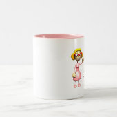 Tasse 2 Couleurs Geek intérieur de fille (Centre)