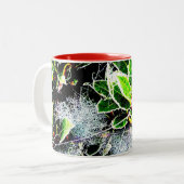 Tasse 2 Couleurs gel couvert saint pour noël (Devant gauche)