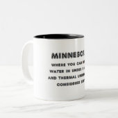 Tasse 2 Couleurs Gel du Minnesota (Devant gauche)