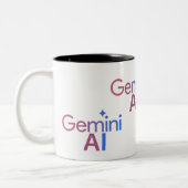 Tasse 2 Couleurs gemini de café AI (Gauche)
