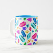 Tasse 2 Couleurs Gems arc-en-ciel (Devant gauche)