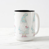 Tasse 2 Couleurs Gène de Noël avec cardinal (Devant droit)