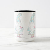 Tasse 2 Couleurs Gène de Noël avec cardinal (Centre)