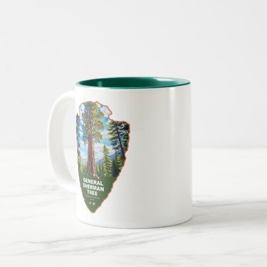 Tasse 2 Couleurs General Sherman Tree Sequoia NP Arrowhead (Devant gauche)