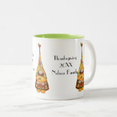 Tasse 2 Couleurs Génome d'aquarelle de Thanksgiving (Devant droit)