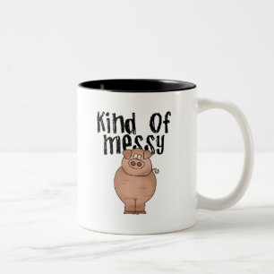 Tasse 2 Couleurs Genre de porc de T-shirts et de cadeaux malpropres