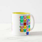 TASSE 2 COULEURS GENS DES LETTRES (Devant droit)