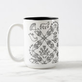 Tasse 2 Couleurs Gens simples - bloc de Sarah Fielke du mois 2018 (Gauche)