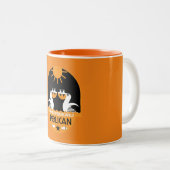 Tasse 2 Couleurs Genus Pelecanus Bird Art (Devant droit)