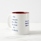 Tasse 2 Couleurs Géodésie-Geodesists jamais Matrice-Avec le nom (Devant gauche)